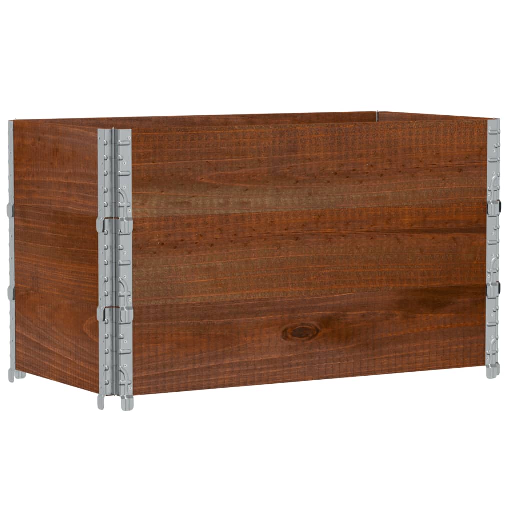 Palletopzetranden 3 st 100x50 cm massief grenenhout bruin is nu te koop bij PeponiXL, paradijselijk wonen!