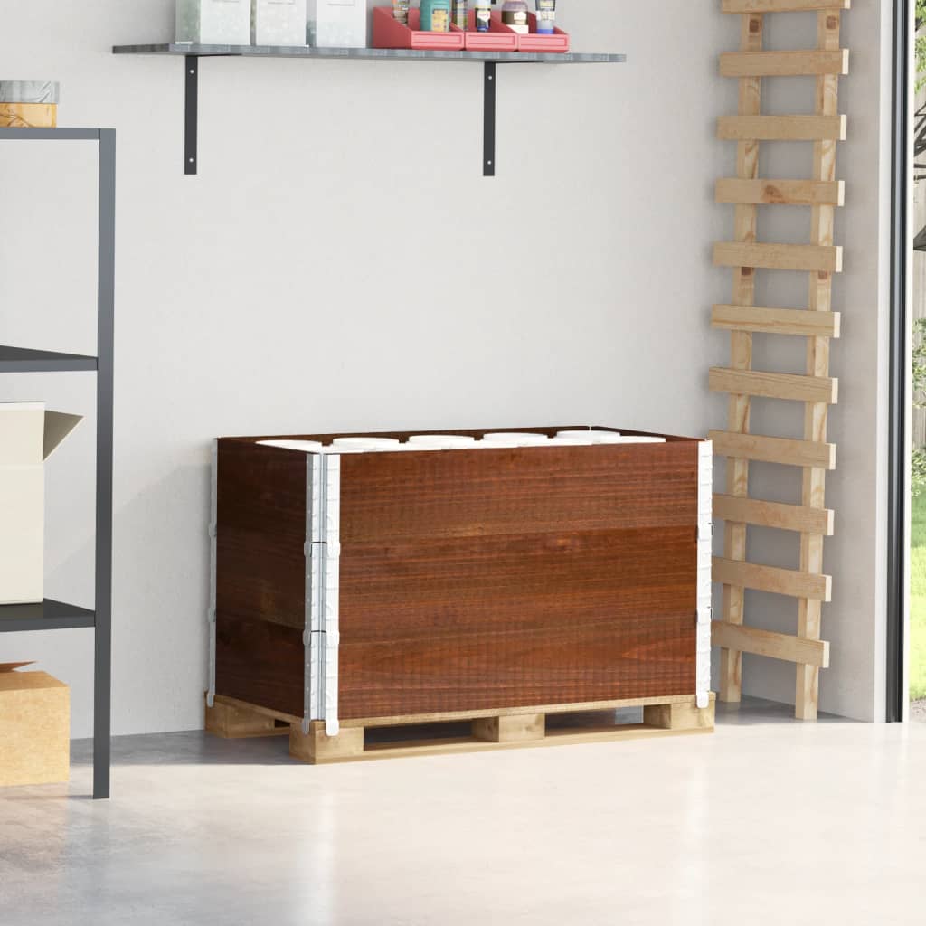 Palletopzetranden 3 st 100x50 cm massief grenenhout bruin is nu te koop bij PeponiXL, paradijselijk wonen!