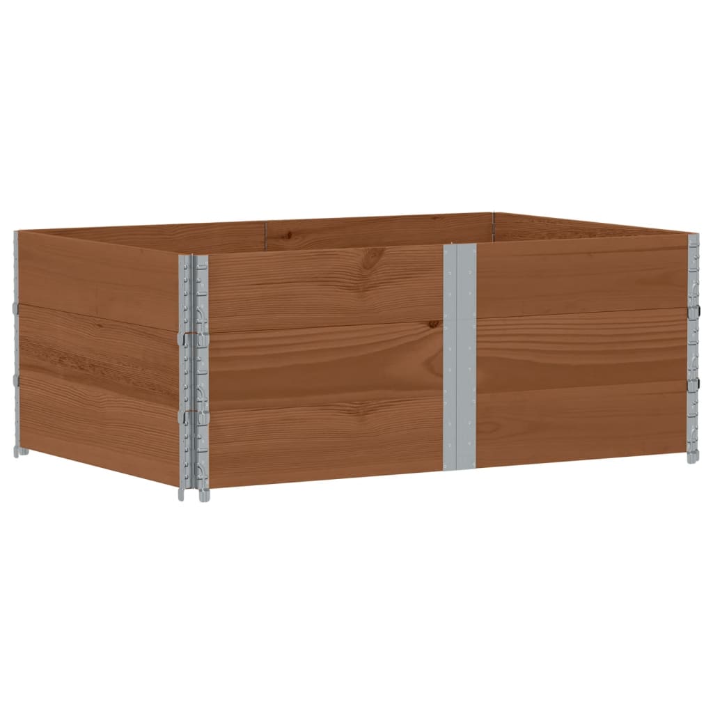 Palletopzetranden 3 st 150x100 cm massief grenenhout bruin is nu te koop bij PeponiXL, paradijselijk wonen!