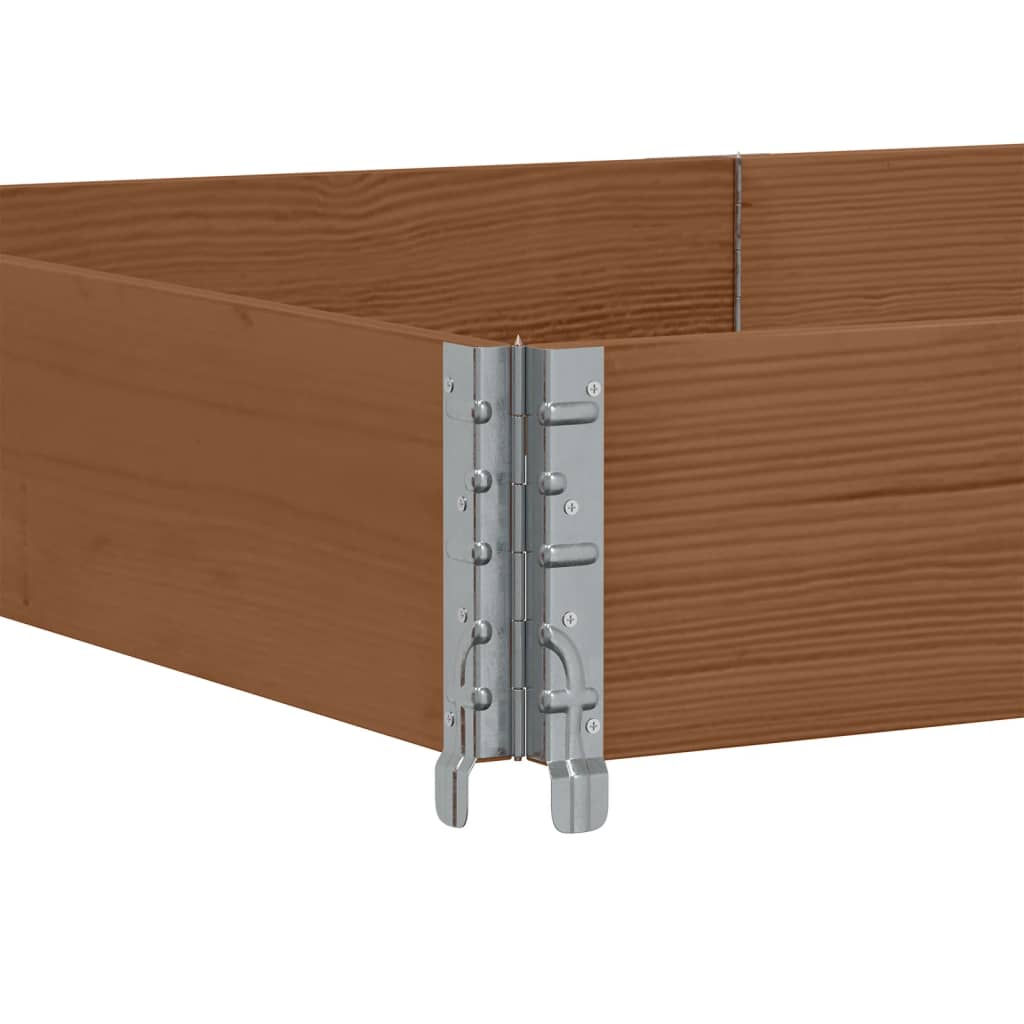 Palletopzetranden 3 st 150x100 cm massief grenenhout bruin is nu te koop bij PeponiXL, paradijselijk wonen!