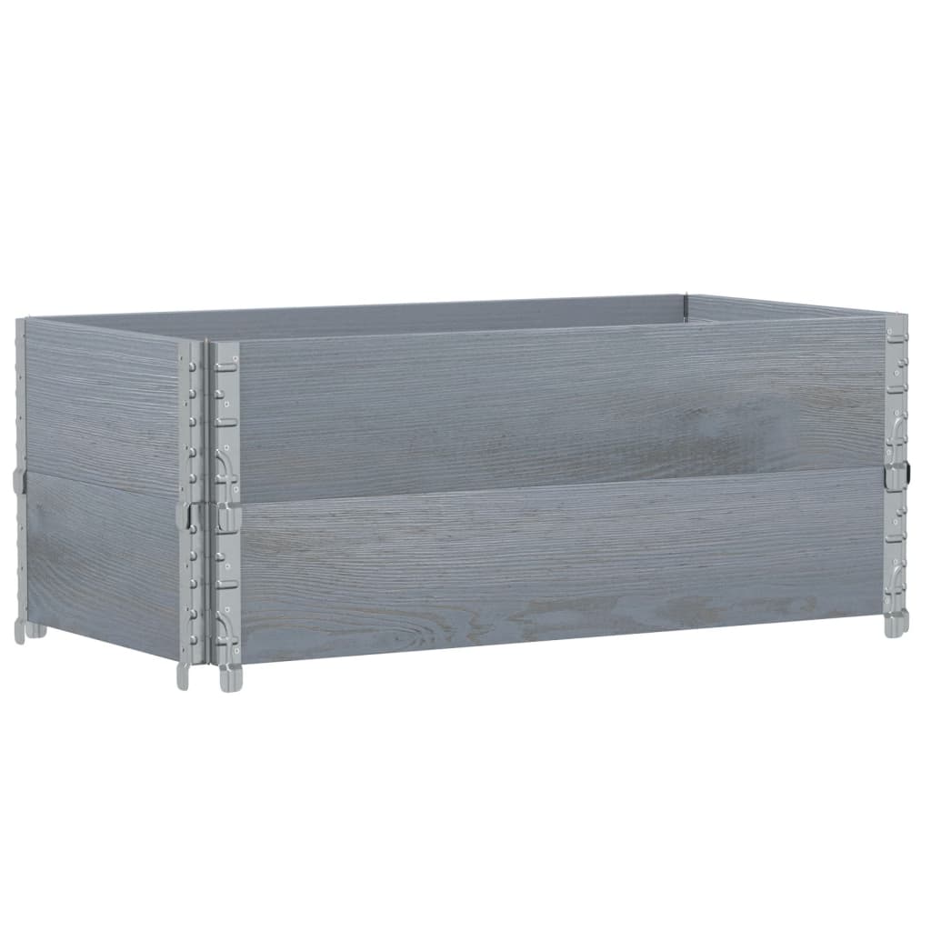 Plantenbak 100x50 cm massief grenenhout grijs is nu te koop bij PeponiXL, paradijselijk wonen!