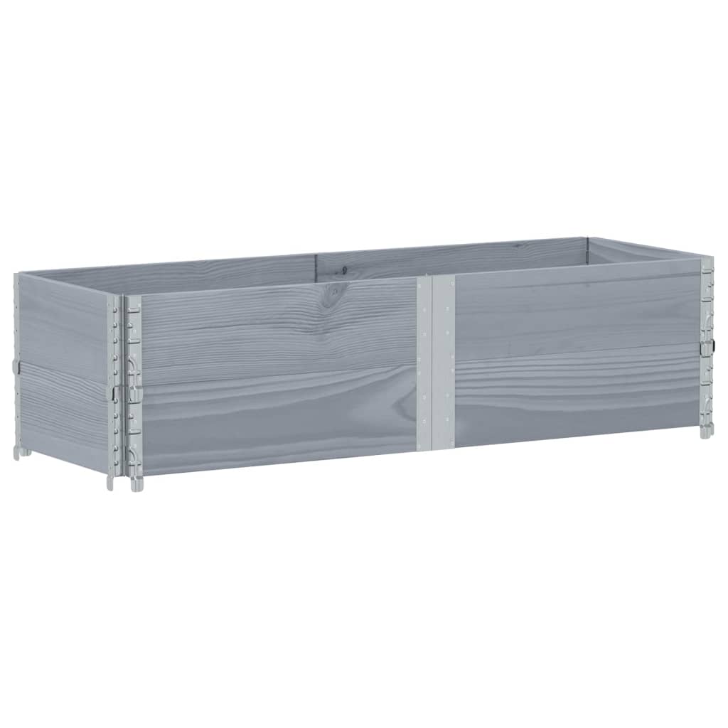 Plantenbak 150x50 cm massief grenenhout grijs is nu te koop bij PeponiXL, paradijselijk wonen!