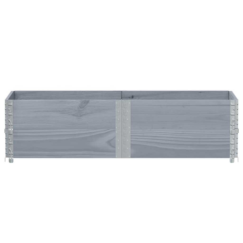 Plantenbak 150x50 cm massief grenenhout grijs is nu te koop bij PeponiXL, paradijselijk wonen!