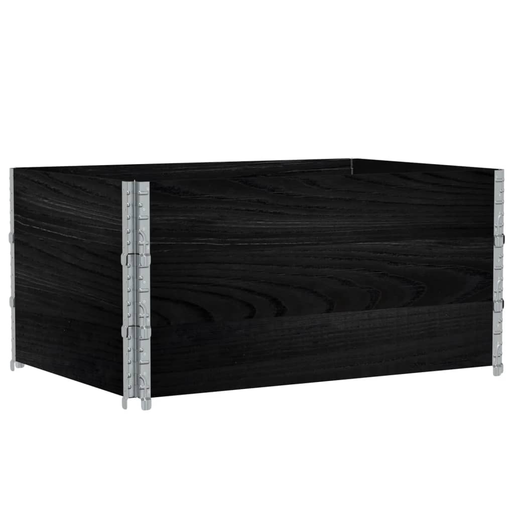 Plantenbak 120x80 cm massief grenenhout zwart is nu te koop bij PeponiXL, paradijselijk wonen!