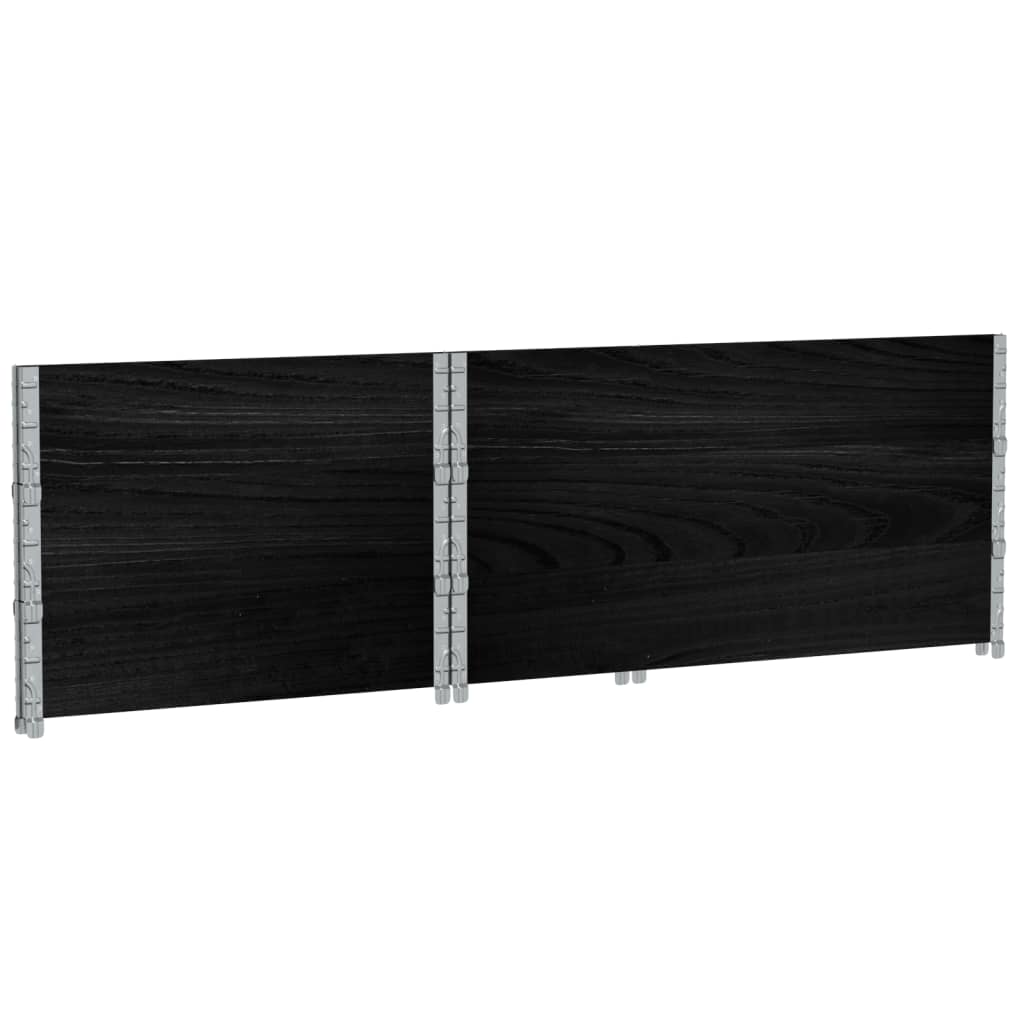 Plantenbak 120x80 cm massief grenenhout zwart is nu te koop bij PeponiXL, paradijselijk wonen!