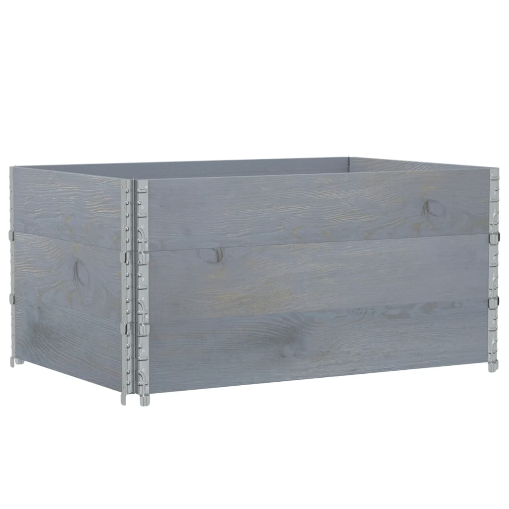 Plantenbak 120x80 cm massief grenenhout grijs is nu te koop bij PeponiXL, paradijselijk wonen!