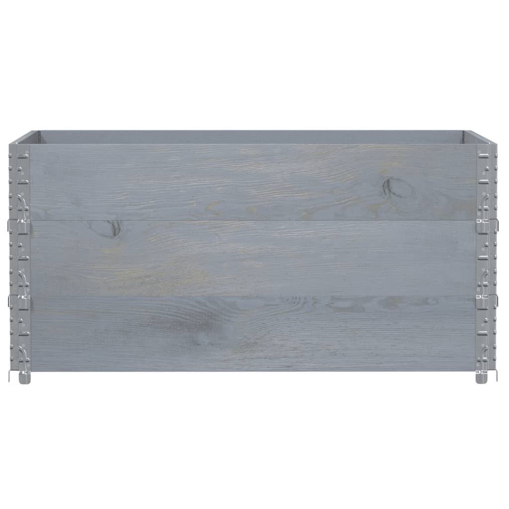 Plantenbak 120x80 cm massief grenenhout grijs is nu te koop bij PeponiXL, paradijselijk wonen!