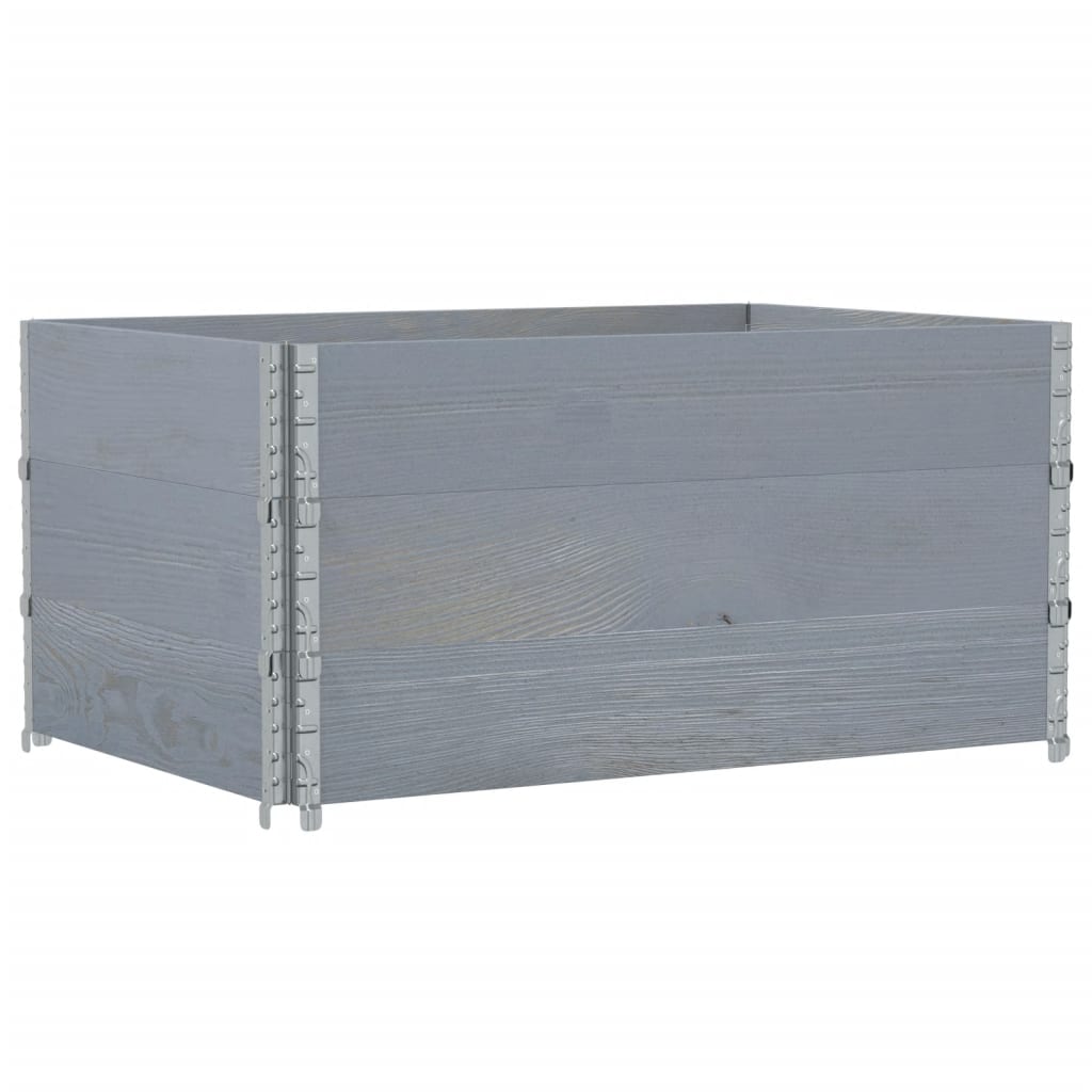 Plantenbak 120x80 cm massief grenenhout grijs is nu te koop bij PeponiXL, paradijselijk wonen!