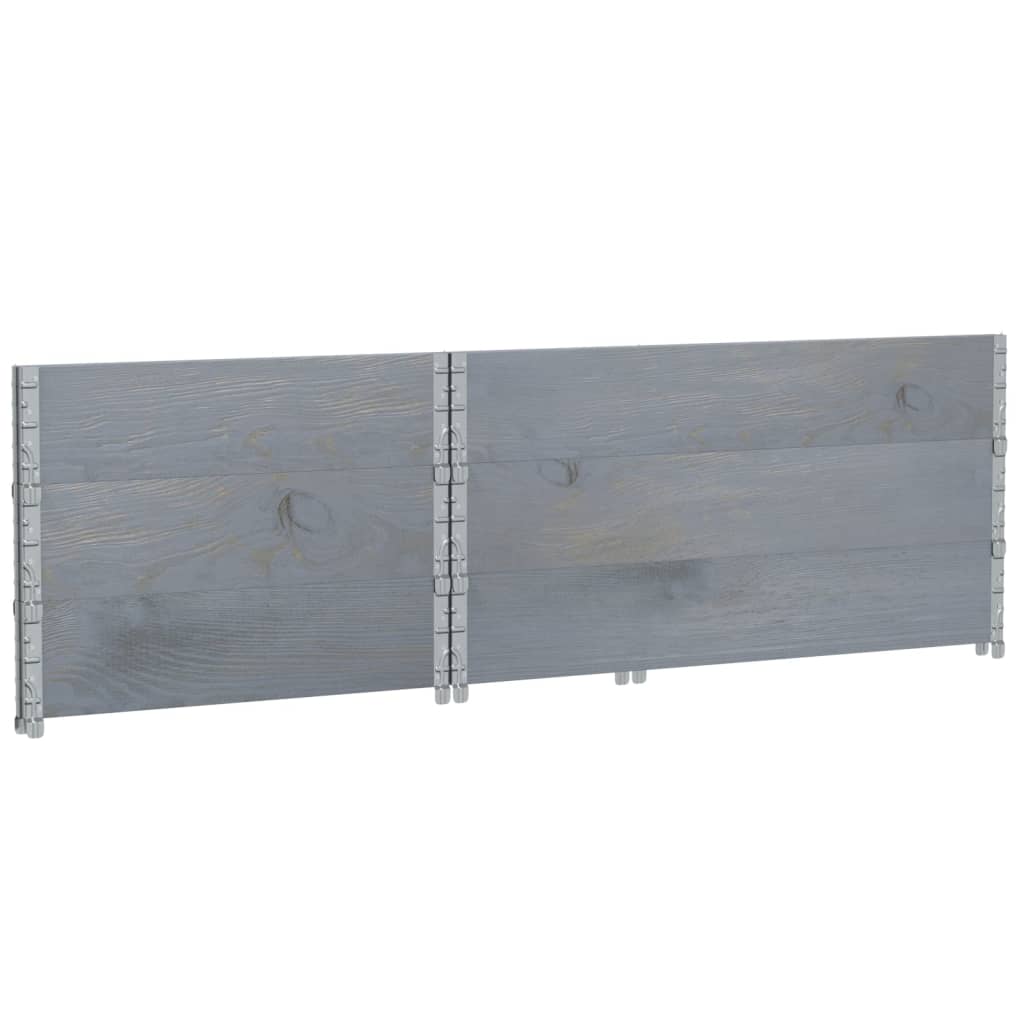Plantenbak 120x80 cm massief grenenhout grijs is nu te koop bij PeponiXL, paradijselijk wonen!
