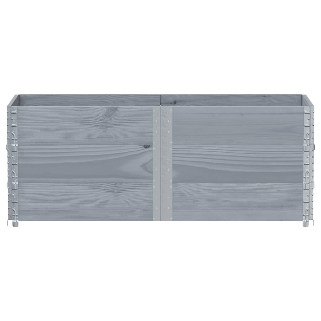 Plantenbak 150x50 cm massief grenenhout grijs is nu te koop bij PeponiXL, paradijselijk wonen!