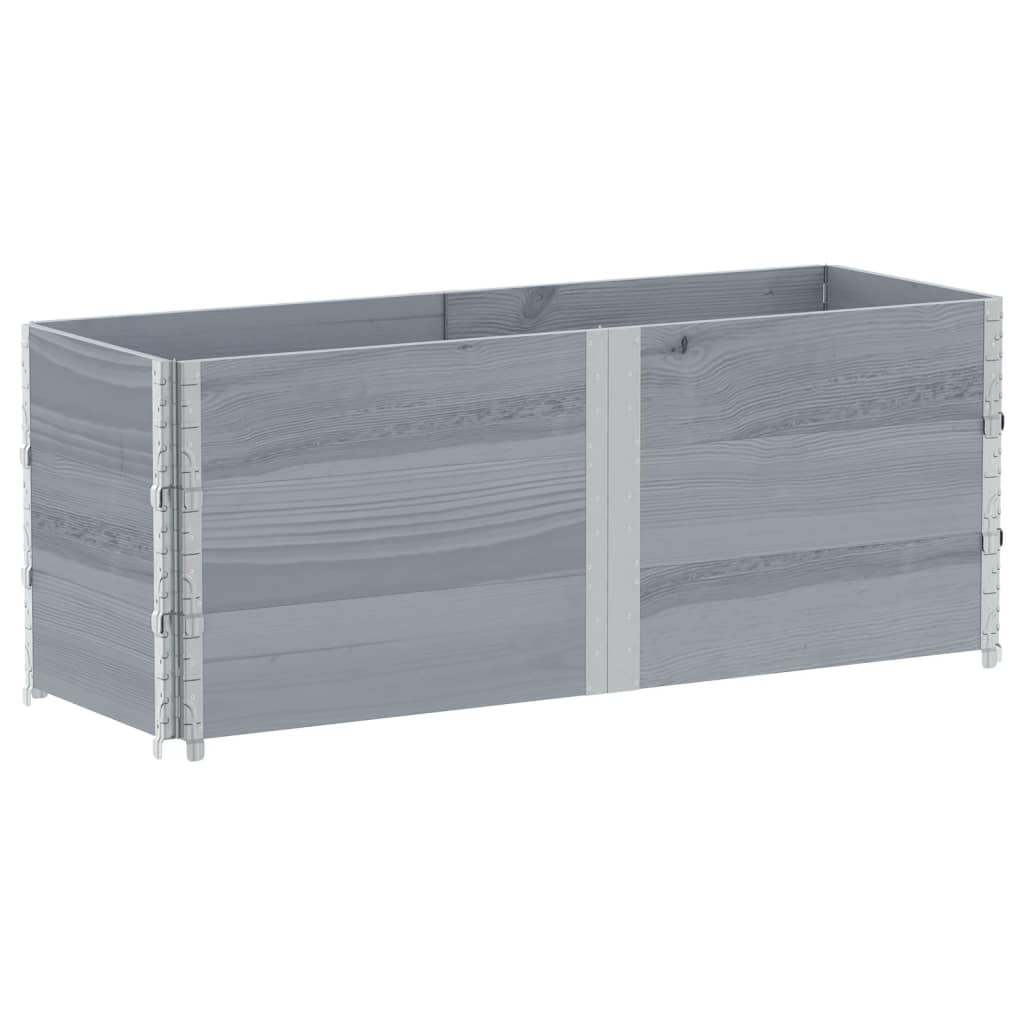 Plantenbak 150x50 cm massief grenenhout grijs is nu te koop bij PeponiXL, paradijselijk wonen!