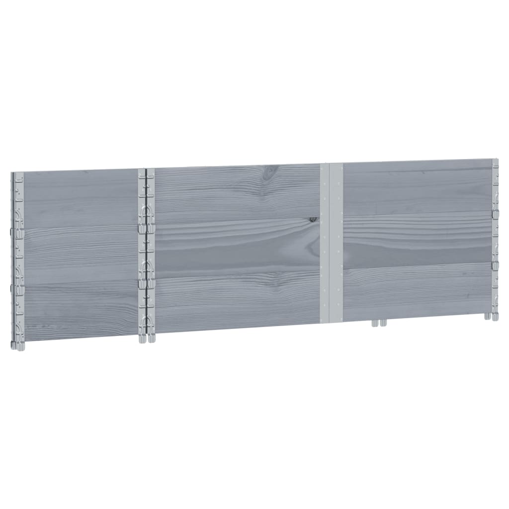 Plantenbak 150x50 cm massief grenenhout grijs is nu te koop bij PeponiXL, paradijselijk wonen!