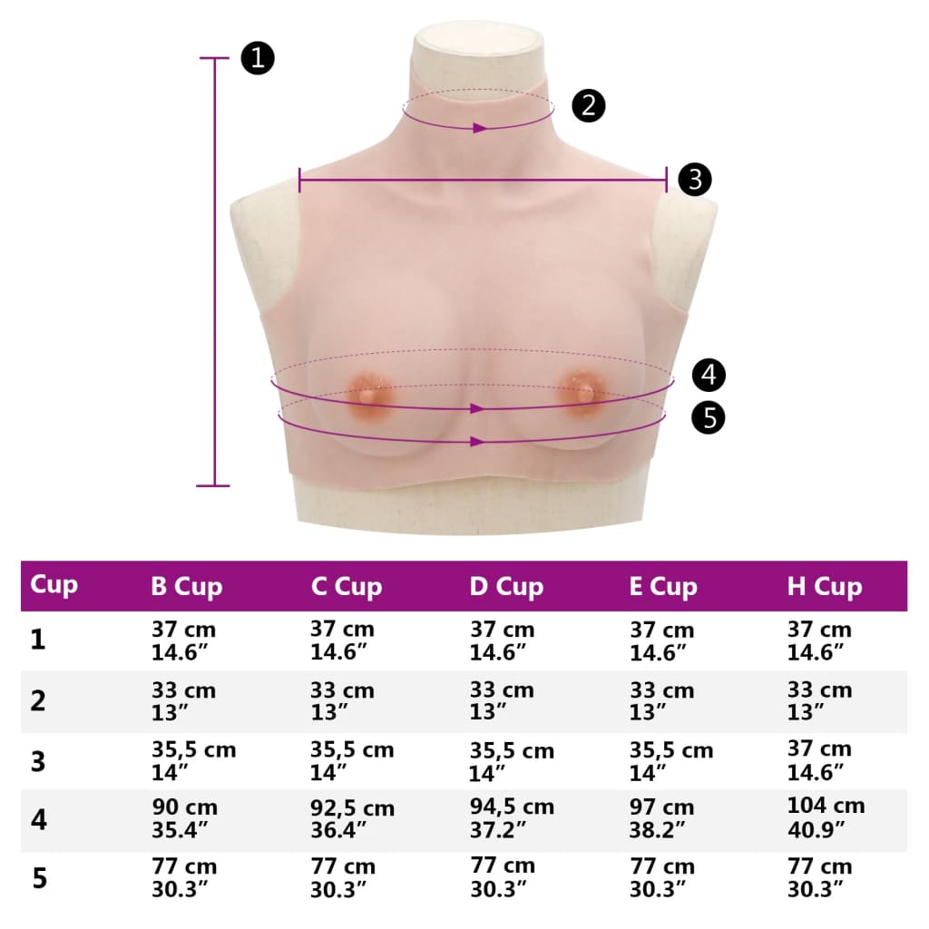 Borstprothese B-cup silicone Kaukasisch is nu te koop bij PeponiXL, paradijselijk wonen!