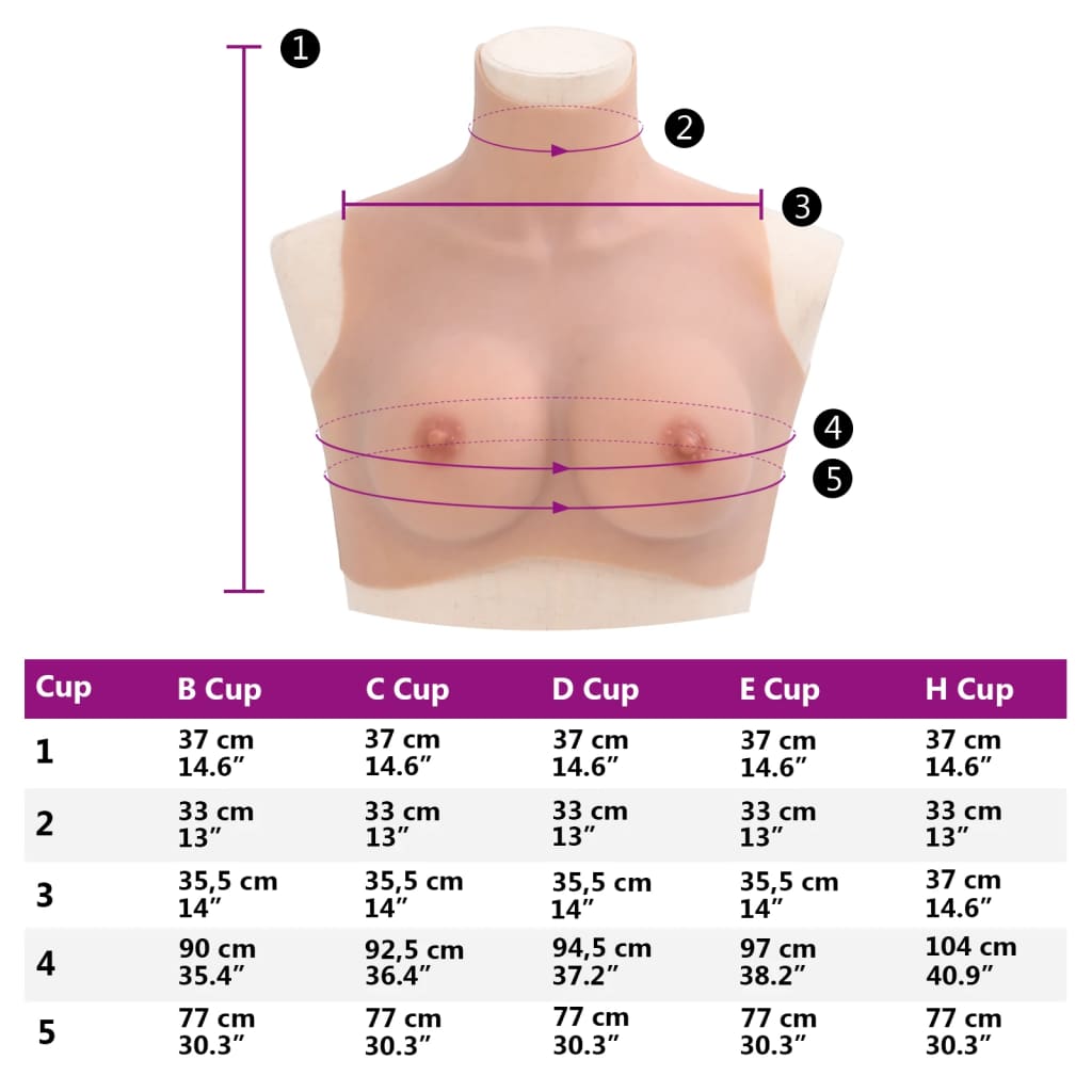 Borstprothese C-cup silicone naturel is nu te koop bij PeponiXL, paradijselijk wonen!