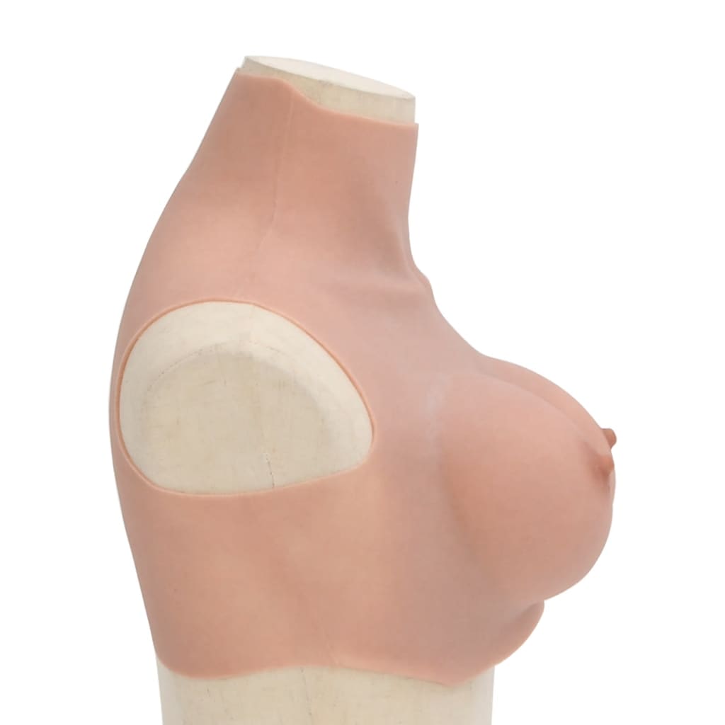 Borstprothese E-cup silicone naturel is nu te koop bij PeponiXL, paradijselijk wonen!