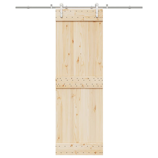 Schuifdeur onderdelenset 200 cm roestvrij staal zilverkleurig is nu te koop bij PeponiXL, paradijselijk wonen!
