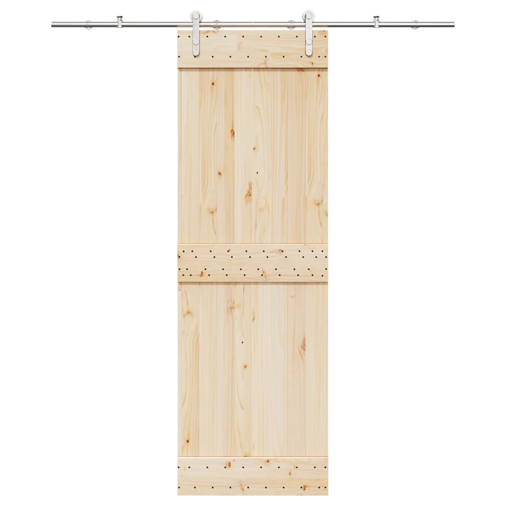 Schuifdeur onderdelenset 183 cm roestvrij staal zilverkleurig is nu te koop bij PeponiXL, paradijselijk wonen!