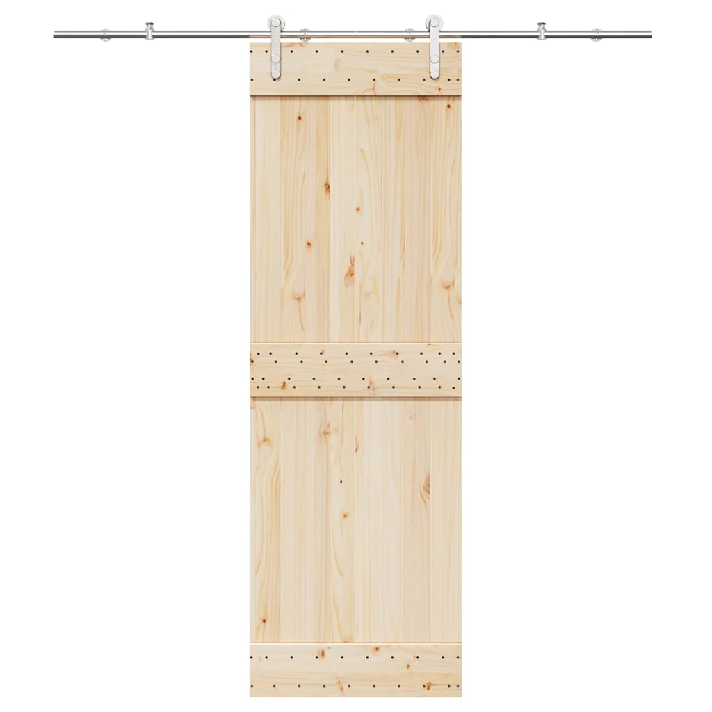 Schuifdeur onderdelenset 200 cm roestvrij staal zilverkleurig is nu te koop bij PeponiXL, paradijselijk wonen!
