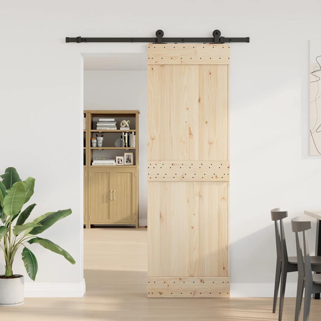 Doos met onderdelen voor schuifdeur 152,5 cm staal zwart is nu te koop bij PeponiXL, paradijselijk wonen!
