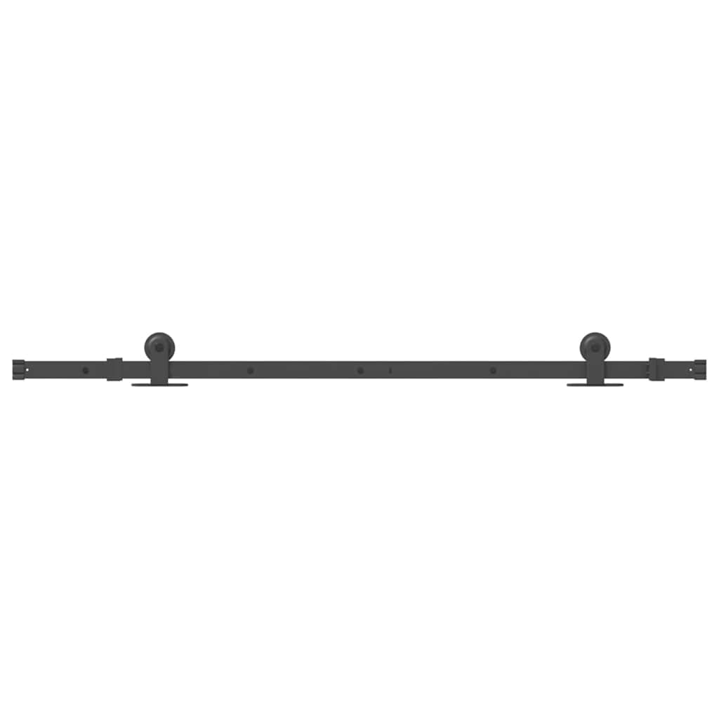 Doos met onderdelen voor schuifdeur 152,5 cm staal zwart is nu te koop bij PeponiXL, paradijselijk wonen!
