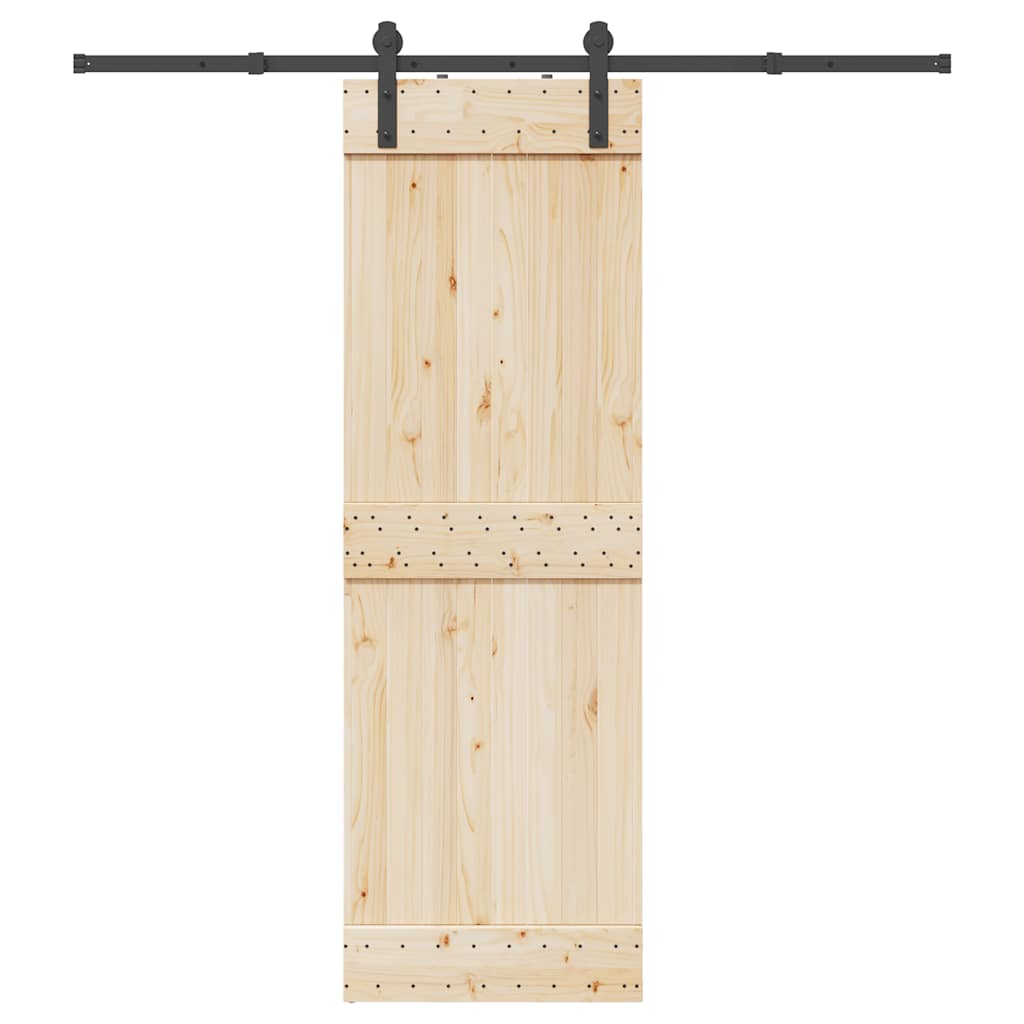 Doos met onderdelen voor schuifdeur 200 cm staal zwart is nu te koop bij PeponiXL, paradijselijk wonen!