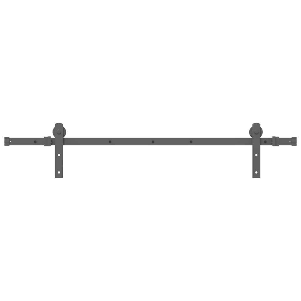 Doos met onderdelen voor schuifdeur 152 cm staal zwart is nu te koop bij PeponiXL, paradijselijk wonen!