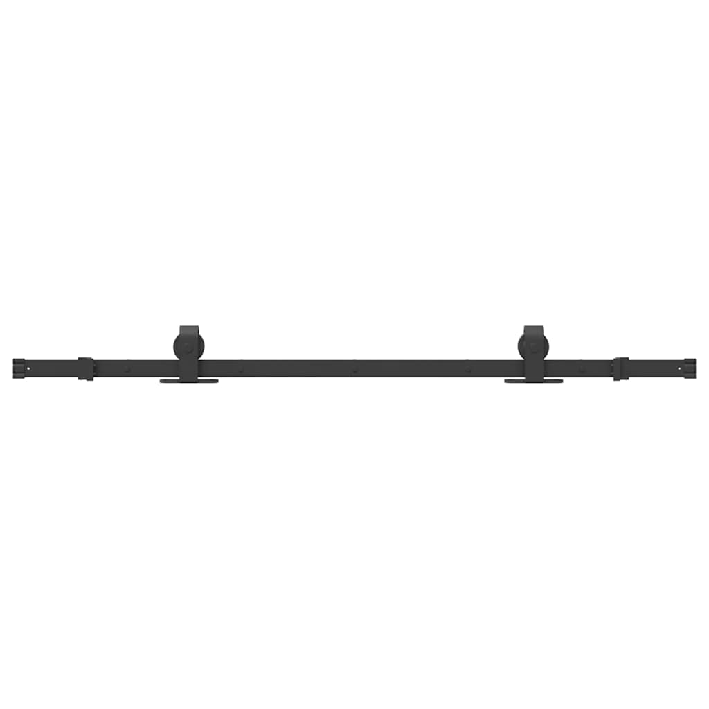Doos met onderdelen voor schuifdeur 152,5 cm staal zwart is nu te koop bij PeponiXL, paradijselijk wonen!