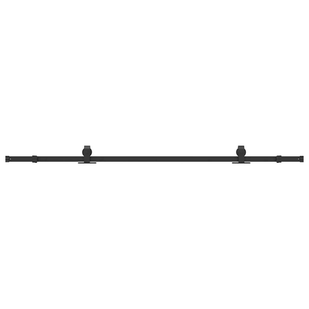 Doos met onderdelen voor schuifdeur 213 cm staal zwart is nu te koop bij PeponiXL, paradijselijk wonen!