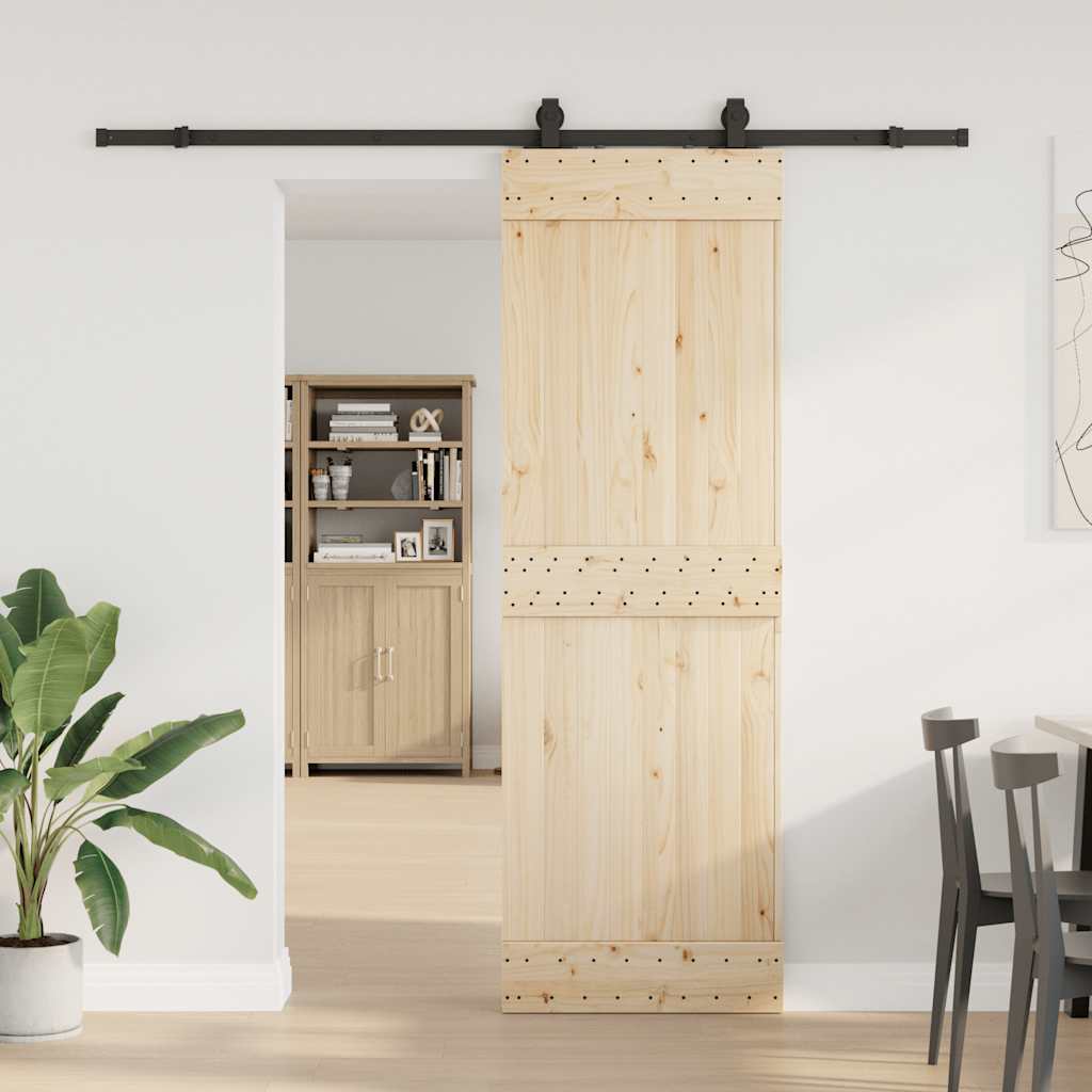 Doos met onderdelen voor schuifdeur 213 cm staal zwart is nu te koop bij PeponiXL, paradijselijk wonen!