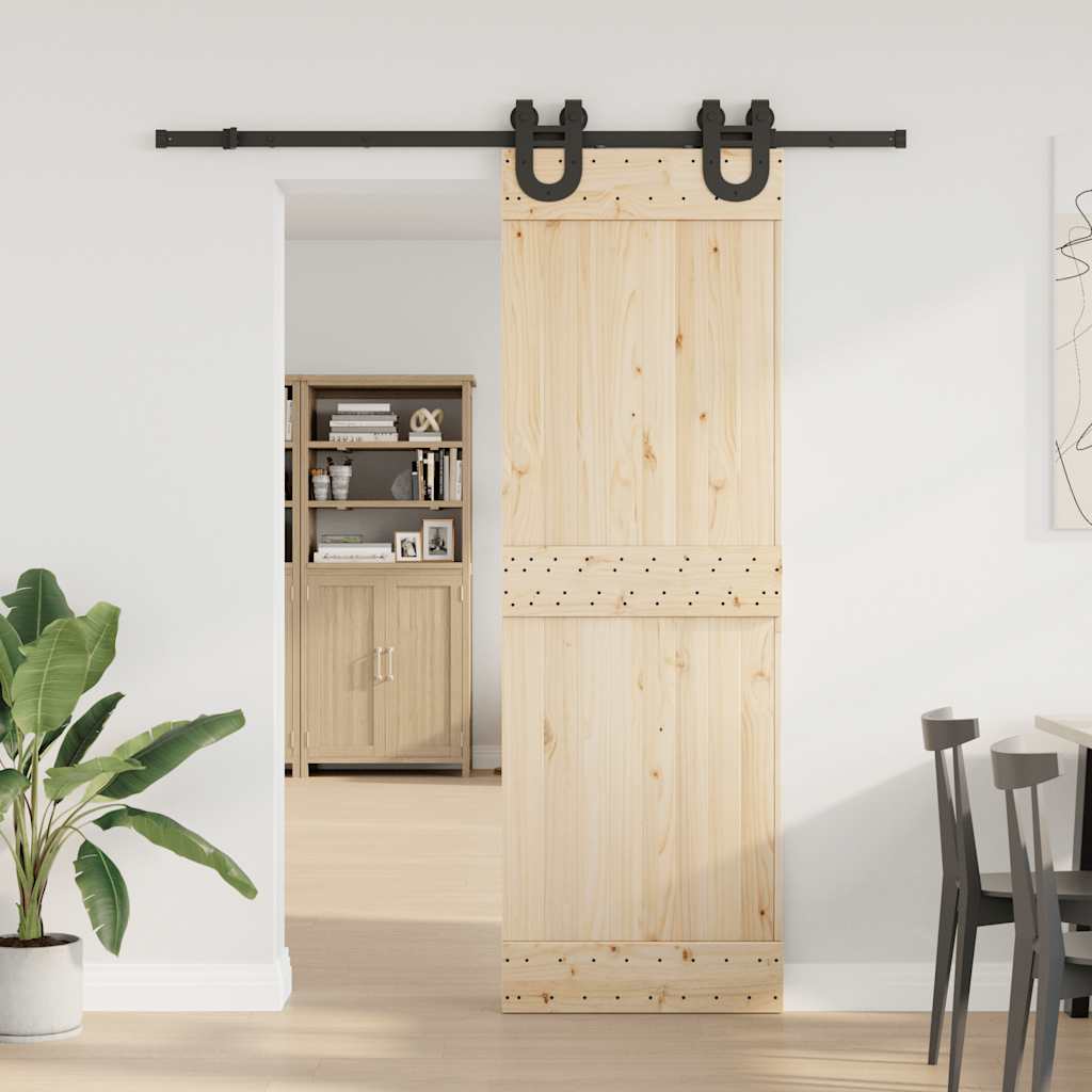 Doos met onderdelen voor schuifdeur 183 cm staal zwart is nu te koop bij PeponiXL, paradijselijk wonen!