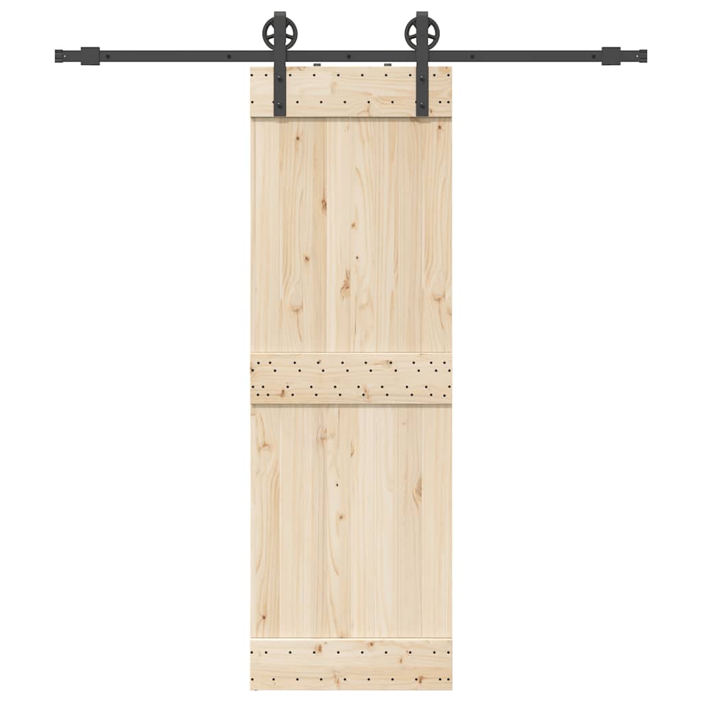 Doos met onderdelen voor schuifdeur 200 cm staal zwart is nu te koop bij PeponiXL, paradijselijk wonen!