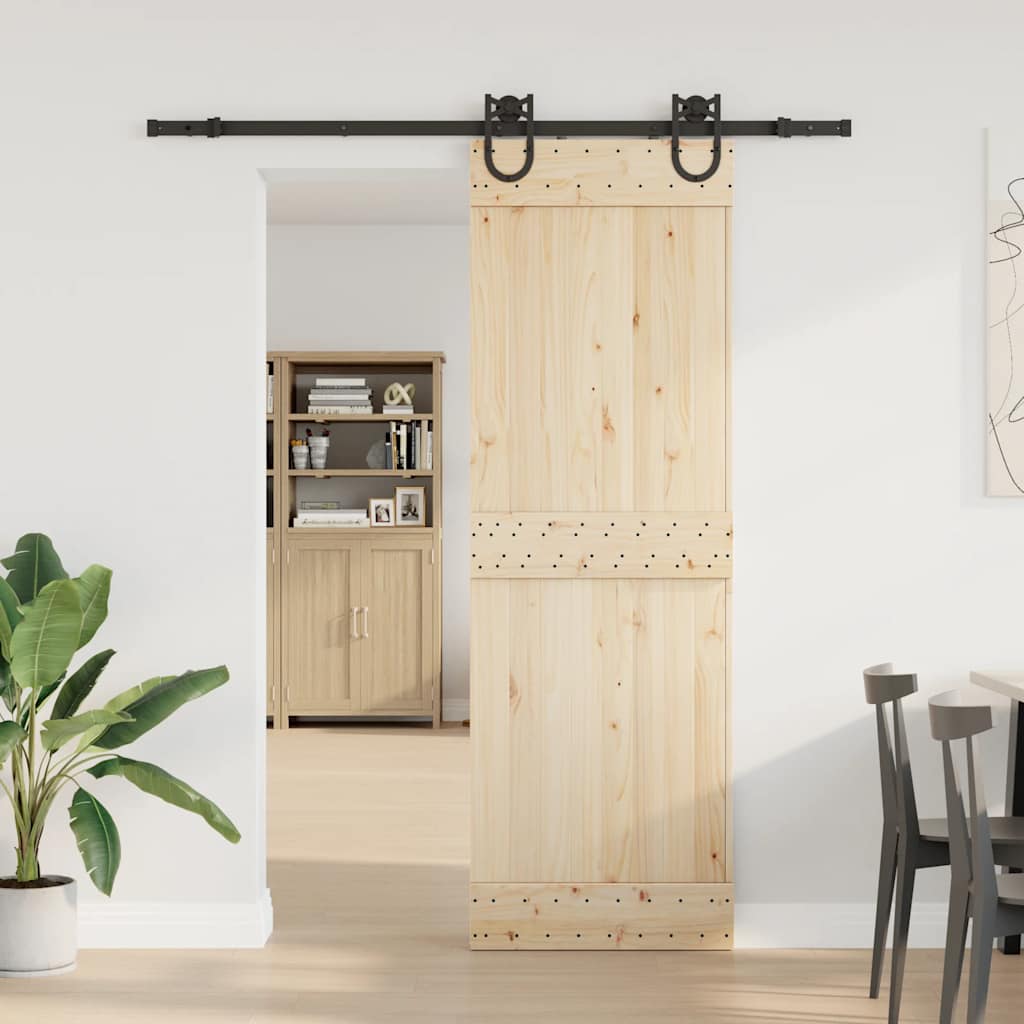 Doos met onderdelen voor schuifdeur 183 cm staal zwart is nu te koop bij PeponiXL, paradijselijk wonen!