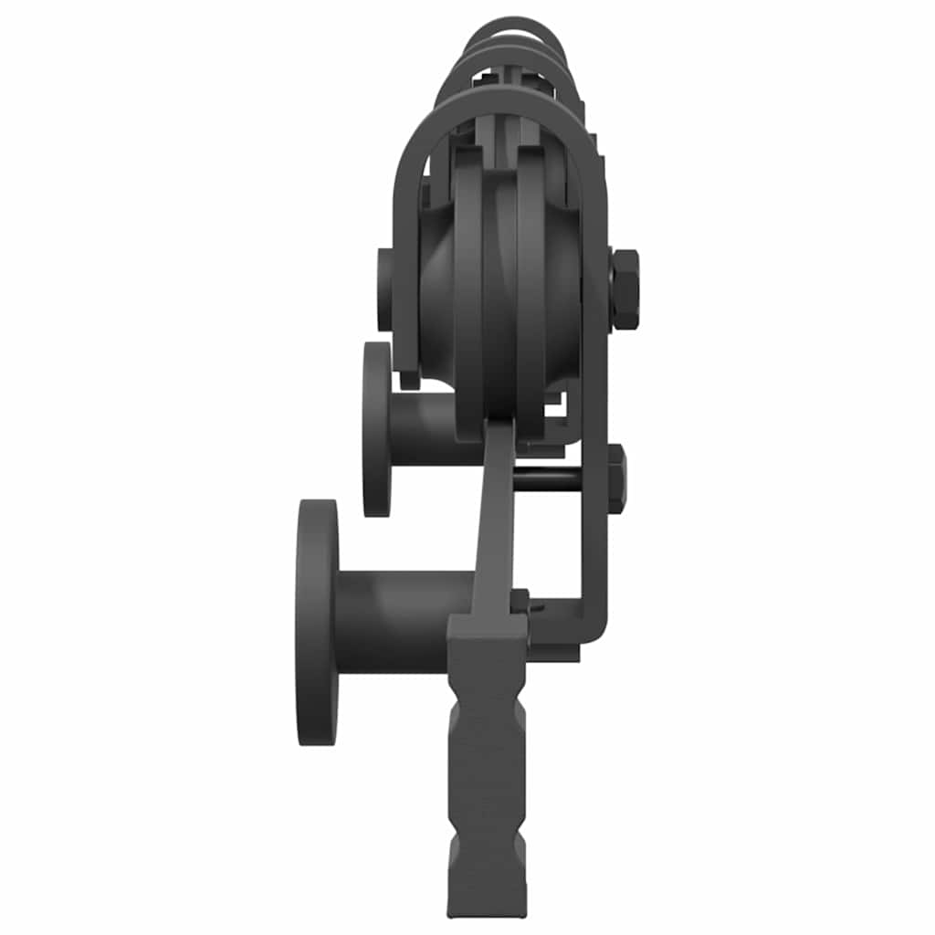 Doos met onderdelen voor schuifdeur 200 cm staal zwart is nu te koop bij PeponiXL, paradijselijk wonen!