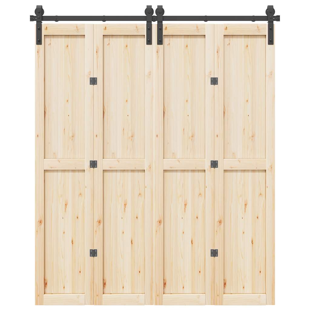 Doos met onderdelen voor schuifdeur 183 cm staal zwart is nu te koop bij PeponiXL, paradijselijk wonen!
