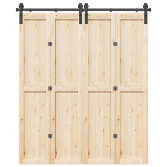 Doos met onderdelen voor schuifdeur 183 cm staal zwart is nu te koop bij PeponiXL, paradijselijk wonen!