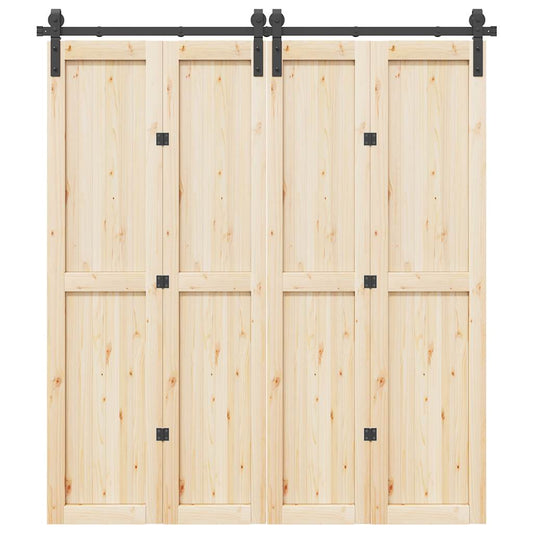 Doos met onderdelen voor schuifdeur 200 cm staal zwart is nu te koop bij PeponiXL, paradijselijk wonen!