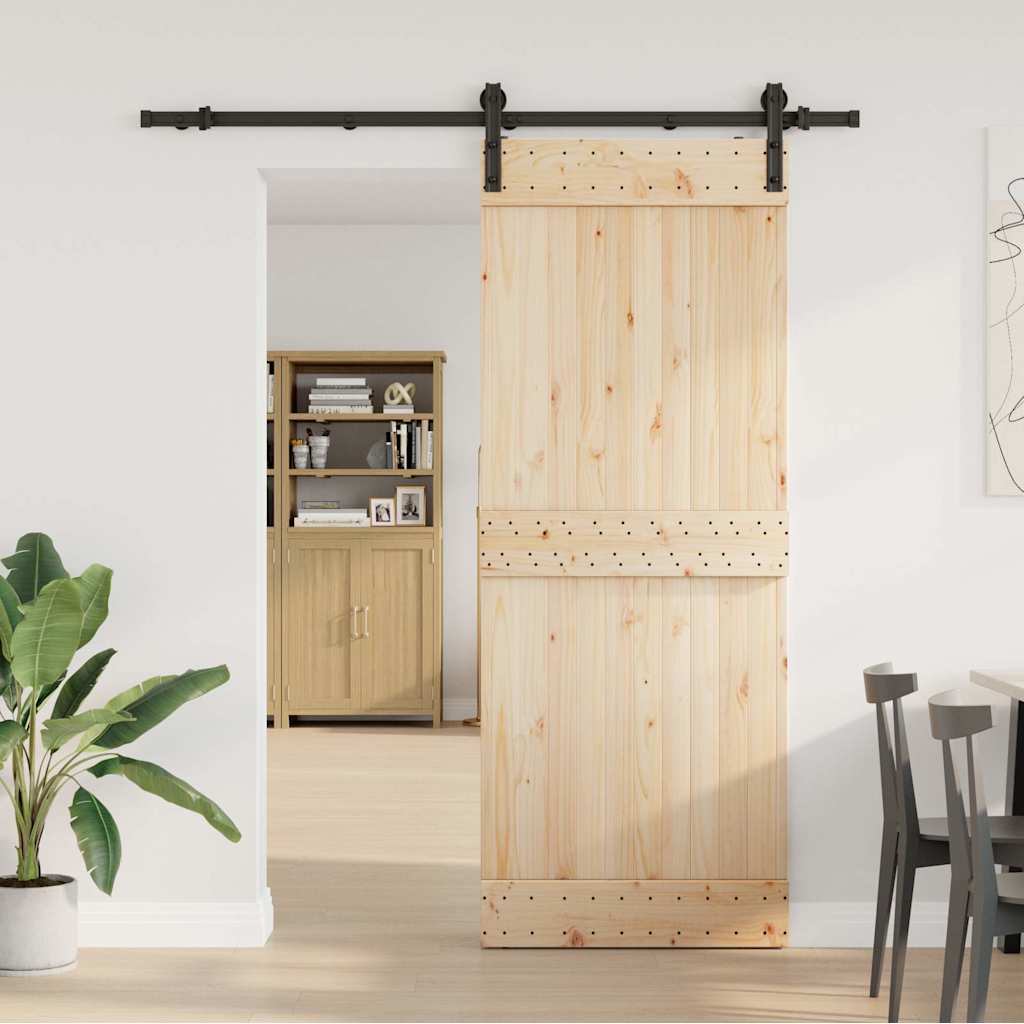 Doos met onderdelen voor schuifdeur 183 cm staal zwart is nu te koop bij PeponiXL, paradijselijk wonen!