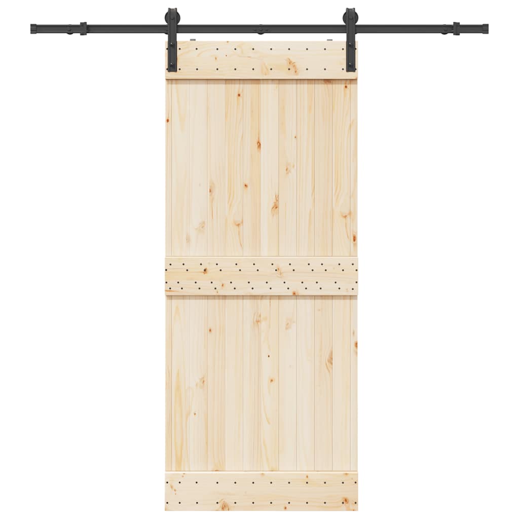 Doos met onderdelen voor schuifdeur 200 cm staal zwart is nu te koop bij PeponiXL, paradijselijk wonen!