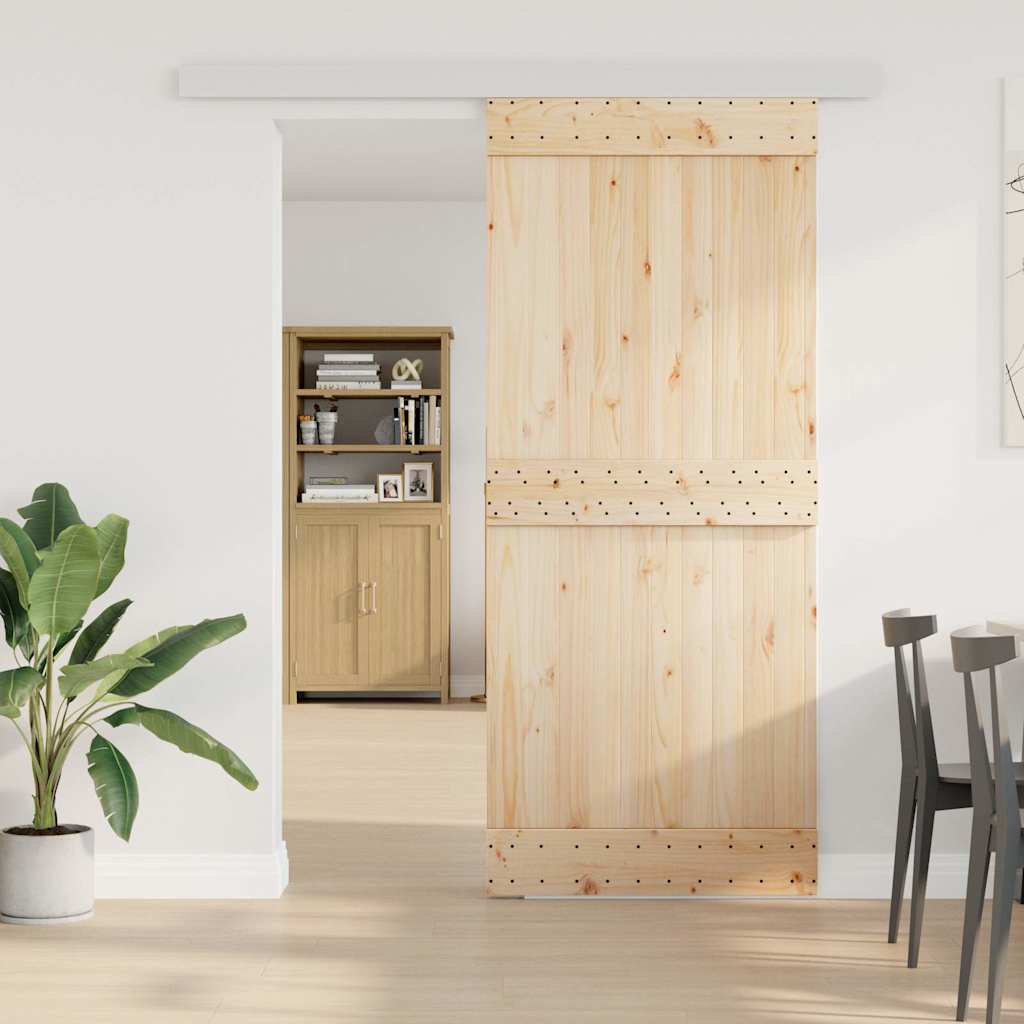 Beslagset schuifdeur 183 cm aluminiumlegering zilverkleurig is nu te koop bij PeponiXL, paradijselijk wonen!