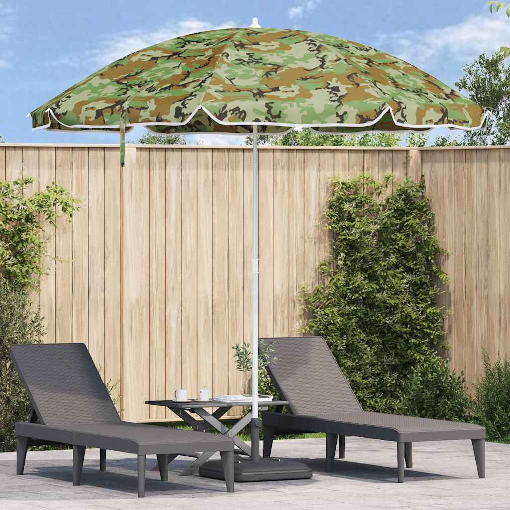 Strandparasol Camouflage 263 x 263 x 272 cm Polyester en Metaal is nu te koop bij PeponiXL, paradijselijk wonen!