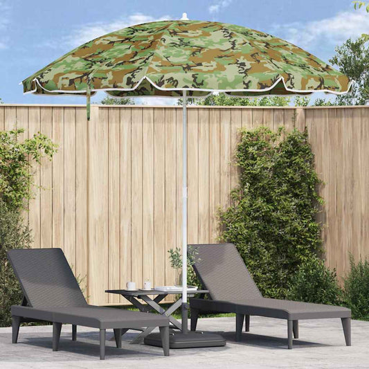 Strandparasol Camouflage 263 x 263 x 272 cm Polyester en Metaal is nu te koop bij PeponiXL, paradijselijk wonen!