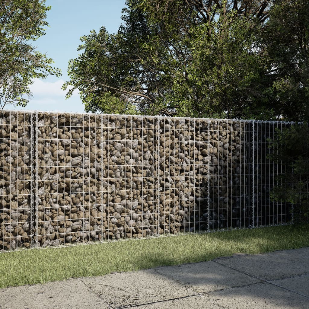 Schanskorf 200x50x100 cm gegalvaniseerd ijzer zilverkleurig is nu te koop bij PeponiXL, paradijselijk wonen!
