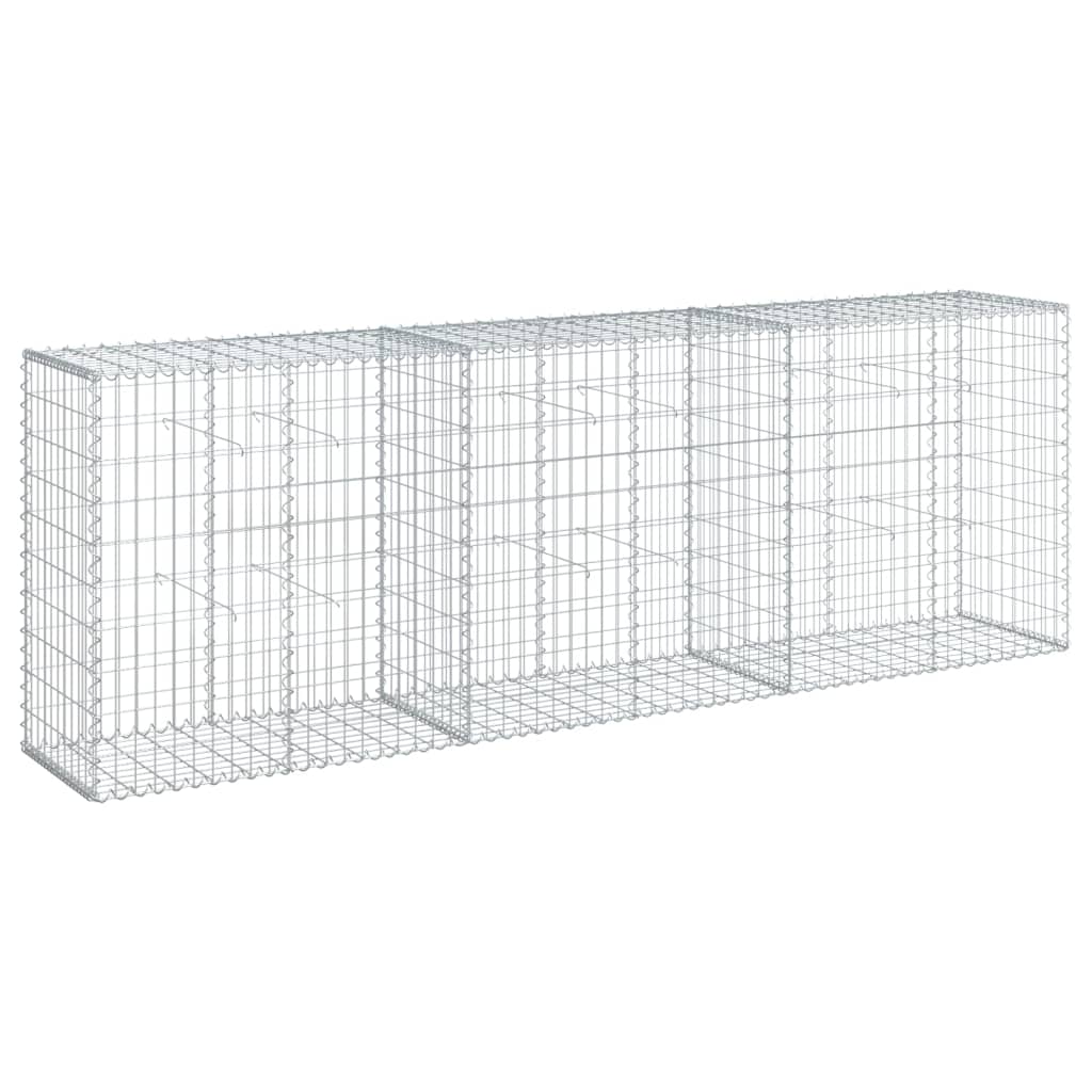 Schanskorf 300x50x100 cm gegalvaniseerd ijzer zilverkleurig is nu te koop bij PeponiXL, paradijselijk wonen!