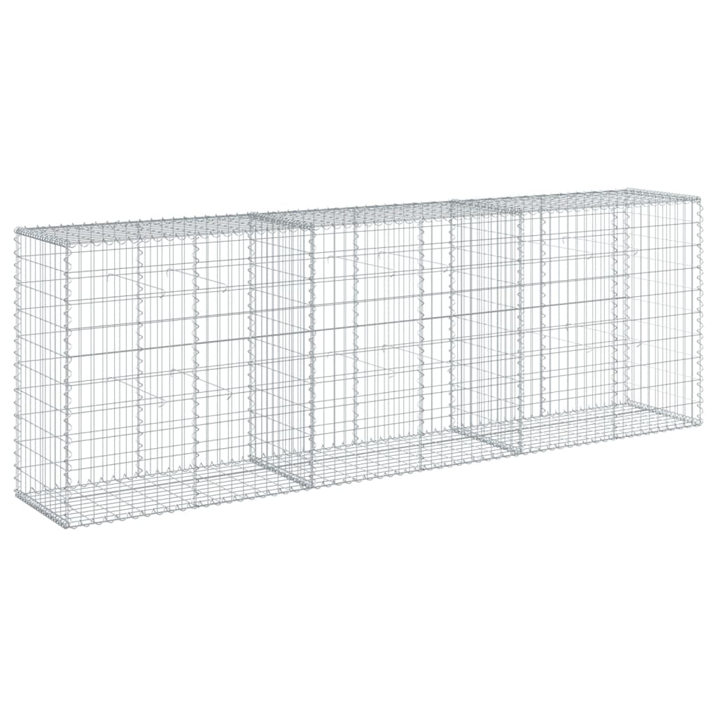Schanskorf 300x50x100 cm gegalvaniseerd ijzer zilverkleurig is nu te koop bij PeponiXL, paradijselijk wonen!
