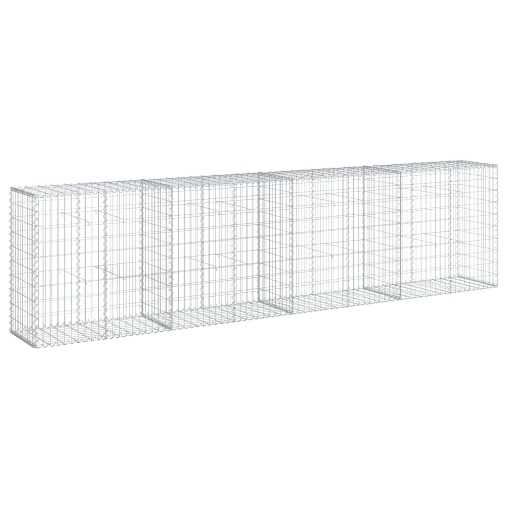 Schanskorf 400x50x100 cm gegalvaniseerd ijzer zilverkleurig is nu te koop bij PeponiXL, paradijselijk wonen!