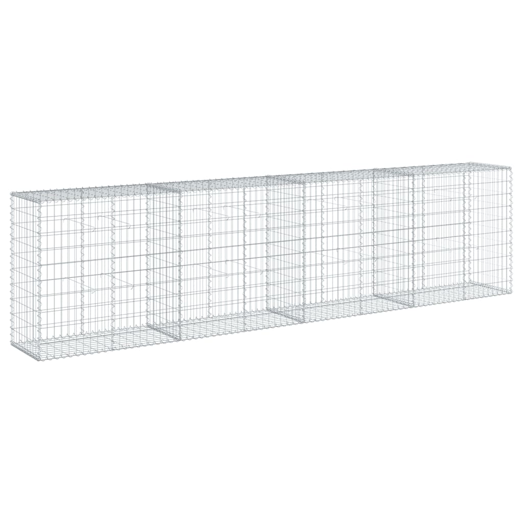 Schanskorf 400x50x100 cm gegalvaniseerd ijzer zilverkleurig is nu te koop bij PeponiXL, paradijselijk wonen!