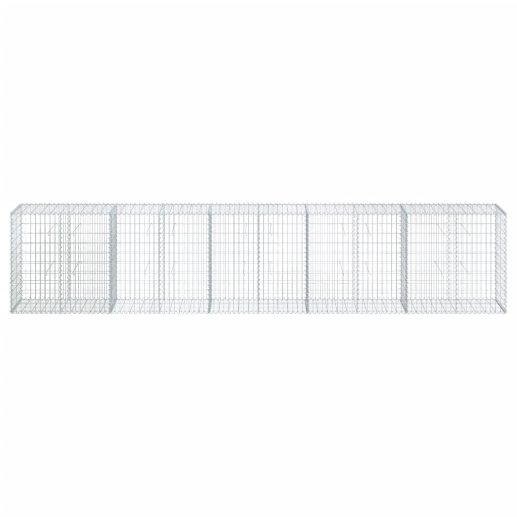 Schanskorf 500x50x100 cm gegalvaniseerd ijzer zilverkleurig is nu te koop bij PeponiXL, paradijselijk wonen!