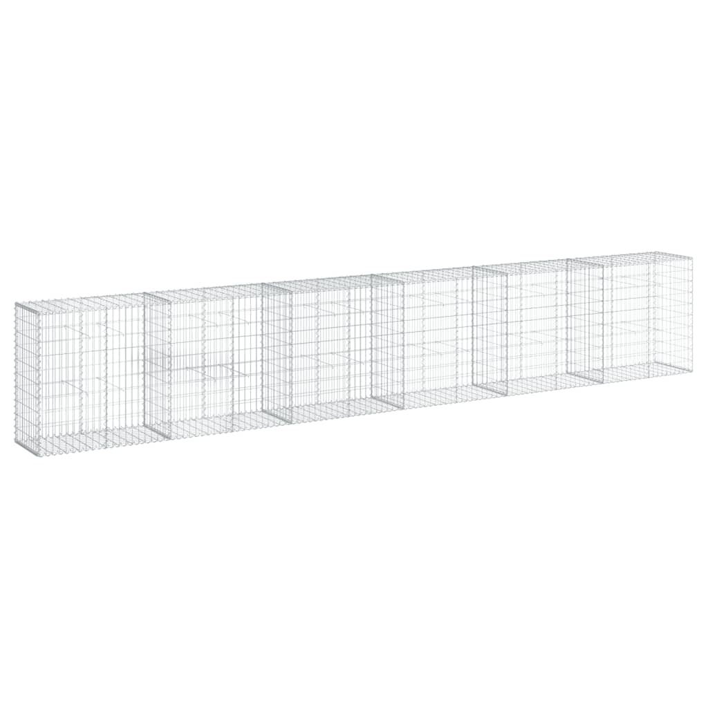 Schanskorf 600x50x100 cm gegalvaniseerd ijzer zilverkleurig is nu te koop bij PeponiXL, paradijselijk wonen!