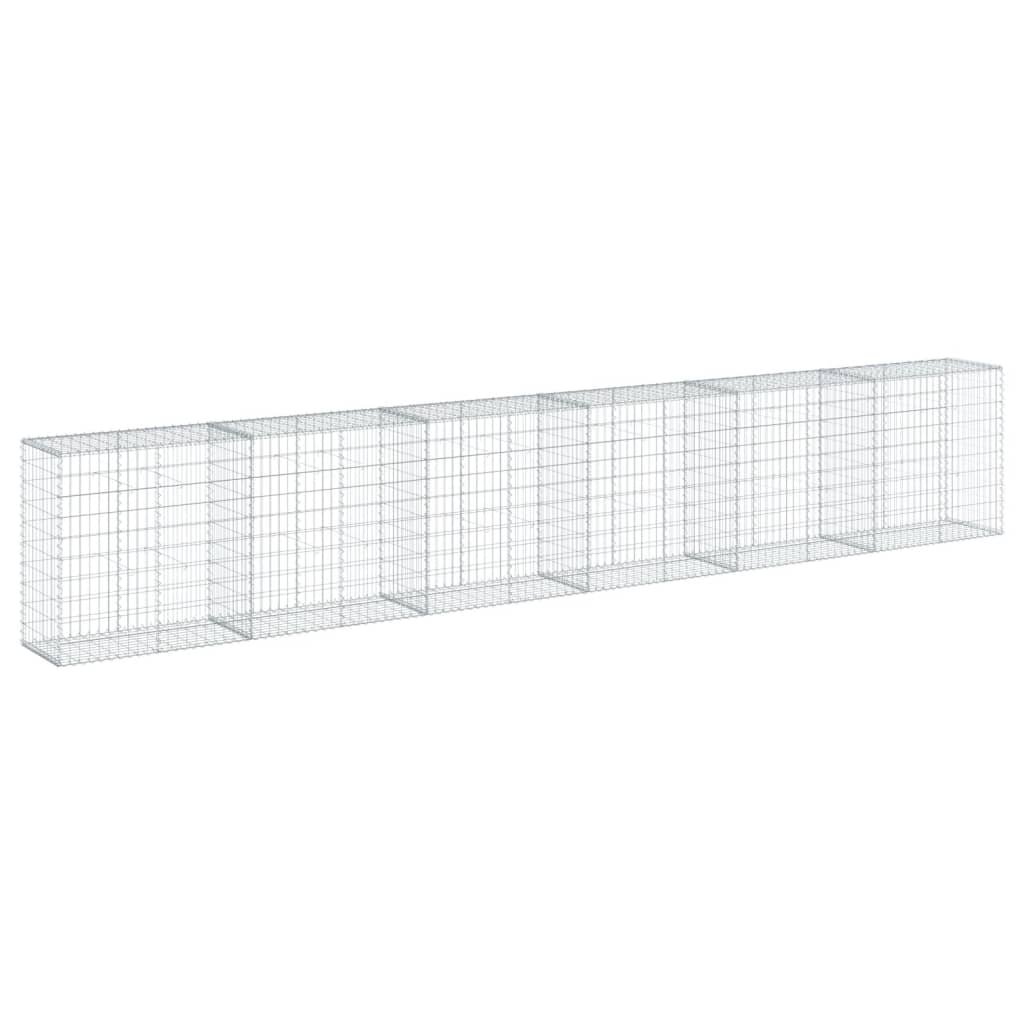 Schanskorf 600x50x100 cm gegalvaniseerd ijzer zilverkleurig is nu te koop bij PeponiXL, paradijselijk wonen!