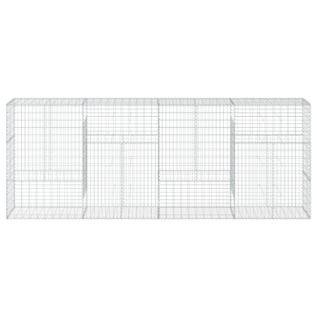 Schanskorf 400x50x150 cm gegalvaniseerd ijzer zilverkleurig is nu te koop bij PeponiXL, paradijselijk wonen!